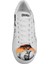 Erkek Vegan Deri Beyaz Sneakers - Sunset Animals Tasarım 7