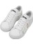Unisex Çocuk Vegan Deri Beyaz Sneakers - It's Not Easy Being Green Tasarım 2