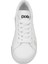 Unisex Çocuk Vegan Deri Beyaz Sneakers - It's Not Easy Being Green Tasarım 4