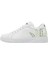 Unisex Çocuk Vegan Deri Beyaz Sneakers - It's Not Easy Being Green Tasarım 6