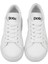 Unisex Çocuk Vegan Deri Beyaz Sneakers - It's Not Easy Being Green Tasarım 7