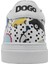 Unisex Çocuk Vegan Deri Beyaz Sneakers - Just Go Somewhere Tasarım 8