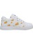 Unisex Çocuk Vegan Deri Beyaz Sneakers - Mission Cheese Possible Tasarım 4