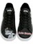 Kadın Vegan Deri Siyah Sneakers - Warner Bros What's Up Doc? Bugs Bunny Tasarım 5
