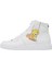 Kadın Vegan Deri Beyaz High Sneakers - Warner Bros Tweety Classic Tasarım 2