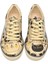 Kadın Vegan Deri Bej Sneakers - Monochrome Cats Tasarım 2