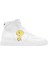 Kadın Vegan Deri Beyaz High Sneakers - Warner Bros Tweety Classic Tasarım 8