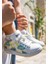 Unisex Çocuk Vegan Deri Beyaz Sneakers - To the Beach Tasarım 1