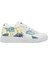 Unisex Çocuk Vegan Deri Beyaz Sneakers - To the Beach Tasarım 5