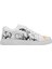 Kadın Vegan Deri Beyaz Sneakers - Sunset Animals Tasarım 5