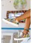Kadın Vegan Deri Çok Renkli Sneakers - Beauty in Chaos Tasarım 1