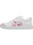Kadın Vegan Deri Beyaz Sneakers - Pink Paradise Tasarım 5