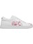 Kadın Vegan Deri Beyaz Sneakers - Pink Paradise Tasarım 8