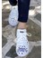 Kadın Vegan Deri Beyaz Günlük Sneakers - More Self Love Tasarım 2