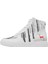 Kadın Vegan Deri Beyaz High Sneakers - You're the Colour of My Life Tasarım 2