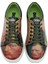 Kadın Vegan Deri Yeşil Sneakers - Vincent van Gogh Self Portrait Muse Tasarım 3