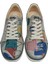 Kadın Vegan Deri Çok Renkli Sneakers - Abstract Leaves Tasarım 3
