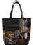 Kadın Vegan Çok Renkli Large Tote Bag - Family Time Tasarım 5