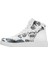 Kadın Vegan Deri Beyaz High Sneakers - Love Me Tasarım 6