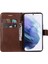 Kart Yuvası Klasik Düz Renk Yüksek ile Samsung Galaxy S22 Için Flip Case (Yurt Dışından) 5