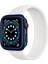 Apple Watch 44mm (Seri SE2/6/SE/5/4) Kılıf Thin Fit Metallic Blue - ACS02223 2
