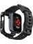 Apple Watch 45mm (Seri 9/8/7) Kılıf & Kordon Kayış Tough Armor Pro Black - ACS05237 4