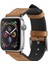 Apple Watch 49mm Ultra 2/1 - 46mm Seri 10 - 45mm Seri 9/8/7 - 44mm Seri SE2/SE/6/5/4 Kordon Kayış Band Retro Fit Brown - 062MP25078 1