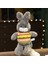 Bebek Yaratıcı Burger Tavşan Bebek Peluş Oyuncak Çocuk Oyuncak Bebek 45CM (Yurt Dışından) 1