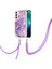 Samsung Galaxy S22 5g Için Crossbody Kordon Askısı Tampon Mermer Yumuşak (Yurt Dışından) 2