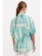 20226 Desenli Oversize Gömlek - Mint 4