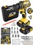 Projcb Plus Germany Strom 45 Kademe Yüksek Tork 328 W 20 Ah Çelik Şanzuman Çift Akülü Şarjlı Matkap + Set 1