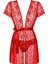 Lacyladyzarifveşık Kırmızı Dantelli Gecelik TM8102 3