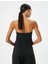 Crop Straplez Üst Arkası Fermuar Kapamalı Slim Fit 4