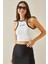 Beyaz Askılı Crop Bluz 5YXK2-48537-01 1
