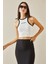 Beyaz Askılı Crop Bluz 5YXK2-48537-01 3