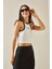 Beyaz Askılı Crop Bluz 5YXK2-48537-01 4