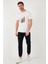 Pamuklu Slim Fit Bisiklet Yaka T Shirt Erkek T Shirt 646R7810 4