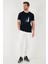 Pamuklu Slim Fit Bisiklet Yaka T Shirt Erkek T Shirt 646R7810 3