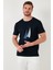 Pamuklu Slim Fit Bisiklet Yaka T Shirt Erkek T Shirt 646R7810 4