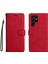 Kart Yuvası ile Samsung Galaxy S22 Ultra Klasik Düz Renk Için Flip Case (Yurt Dışından) 1