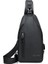 Erkek Deri Göğüs Çantası Çok Fonksiyonlu Spor Açık Eğlence Omuz Sırt Çantası Crossbody Çanta (Yurt Dışından) 1