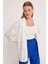 Kadın Gümüş Varaklı Örme Kimono 5925 3