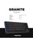 Granıte Siyah/gri Low Profile Blue Swıtch Q Rainbow Mekanik Gaming Oyuncu Klavye 2