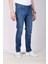 Erkek Kot Pantolon Regular Fit Mavi Düz Paça 5 Cepli Jean Ncs Jeans 576 6138 3