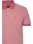 Erkek Polo Yaka Tişört Nar Çiceği Dokulu %100 Pamuk Slim Fit Ribanalı 1247 2