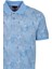 Erkek Polo Yaka Tişört Mavi Slim Fit Pamuklu Desenli Ribanalı Kol T-Shirt Ncs Jeans 1251 2