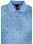 Erkek Polo Yaka Tişört Mavi Slim Fit Ribanalı Kol Pamuklu Baskılı T-Shirt Ncs Jeans 1252 3