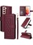 Samsung Galaxy S21 Için Flip Case Deri Kılıf Cüzdan Darbeye Basit (Yurt Dışından) 1