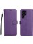 Kart Yuvası ile Samsung Galaxy S22 Ultra Klasik Düz Renk Için Flip Case (Yurt Dışından) 1