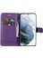 Kart Yuvası ile Samsung Galaxy S22 Ultra Klasik Düz Renk Için Flip Case (Yurt Dışından) 4